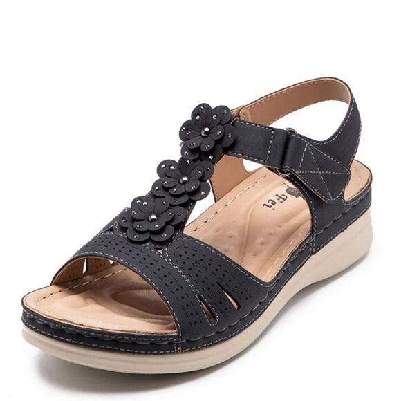 BRAND NEW CHULIS COMFORT CHIC CHOICES WEDGE SANDALS G1 - Picture 1 of 14